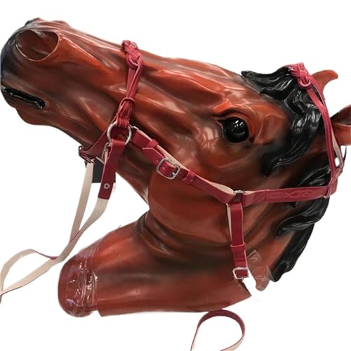 Licol pour chevaux en cuir PU réglable et harnais de tête