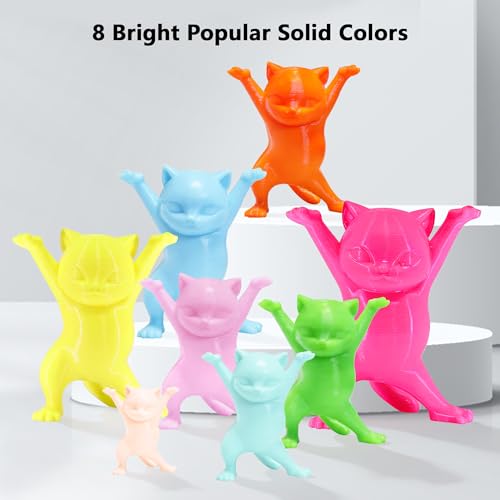Image of 1.75mm 3D Printer PLA Filament 8 Colors Bundle: Pink, Yellow, Orange, Lime Green, Sky Blue, Cyan, Beige, Rose Red, 8 Spools Packed, Each 250g, Total 2Kg 3D Printing Material, 250g x 8 Spools