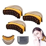 Lymphatische Gesichtsbürste, Lymphatische Kontur Gesichtsbürste für Konturierung von Gesicht, Kinn und Kieferpartie, Ergonomisches Lymphdrainage Massage Trockenbürste für Präzise Hautanpassung (x 3)