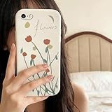 Compatibles avec iphone 5/5s/SE Coque Souple en Silicone avec Design Élégant de Tulipe