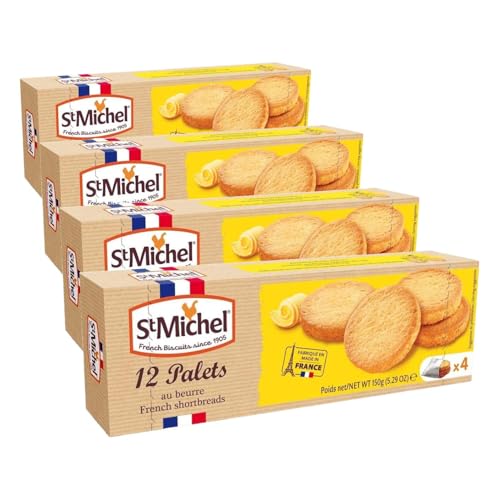 Saint Michel Palet Breton de Mantequilla - 150 gr (Paquete de 4)