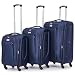 Produktbild VERTICAL STUDIO Tromso Stoffkoffer 20" 24" 28" Trolley 3er-Set, Teleskopgriff, Zahlenschloss, inkl. Handgepäckkoffer, pflegeleicht und widerstandsfähig (Navy)