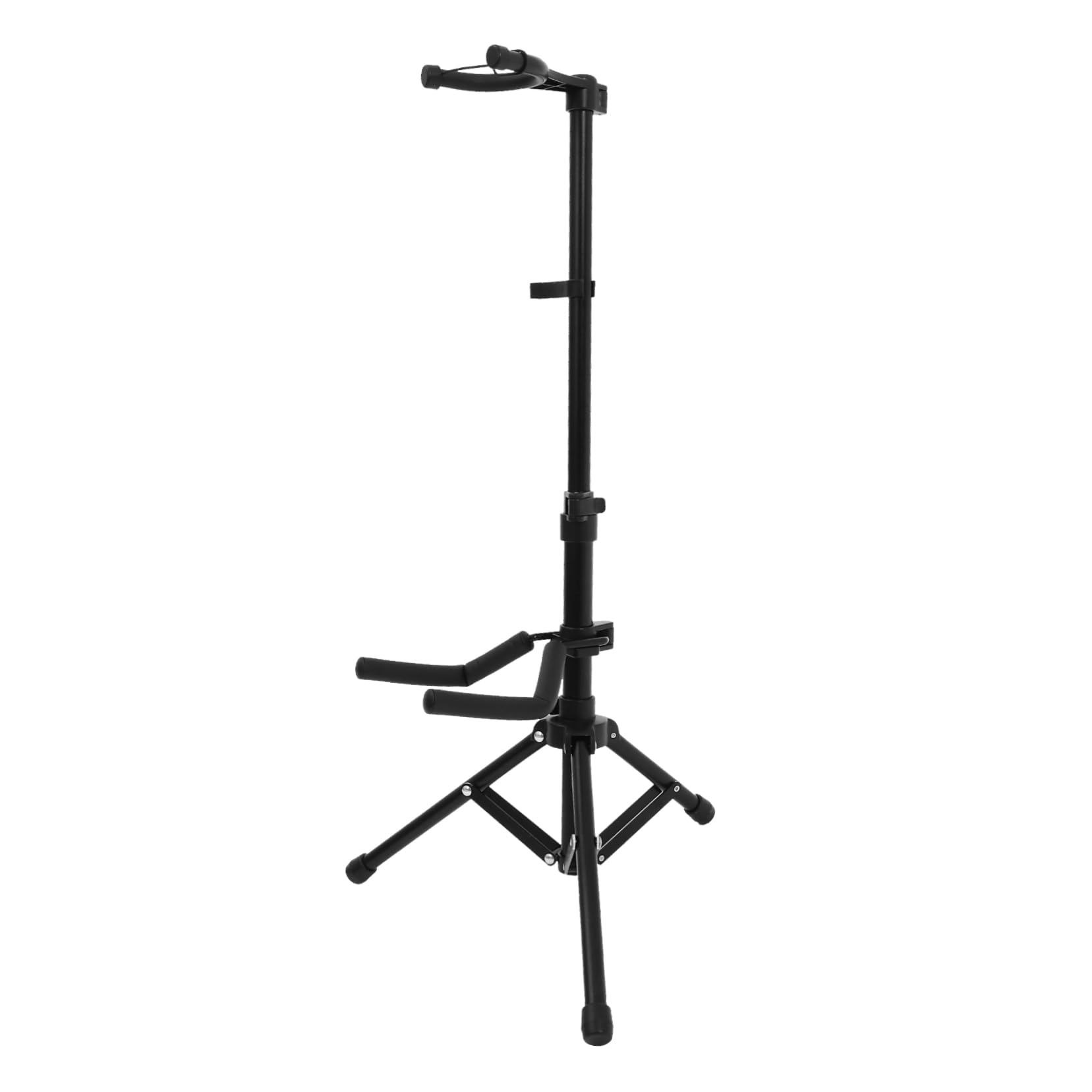 FUNOMOCYA Self-locking Violin Holder Telescopic Floor Bracket Black Foldable Violin Support Stand