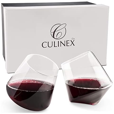 Copas de vino sopladas a mano para él y ella Cover