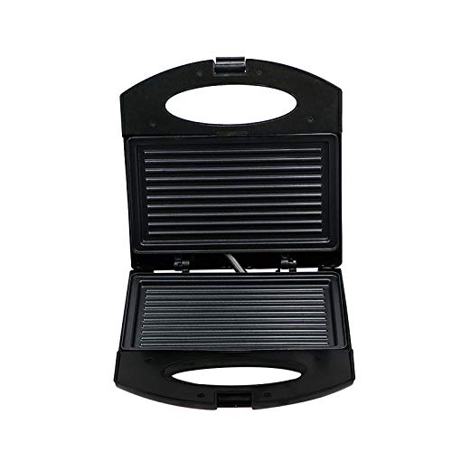 Sandwichmaker, Sandwich Grill, Waffeleisen, Panini Grill 750W, Antihaftbeschichtete abnehmbare Platten, Cool Touch Griffe,B