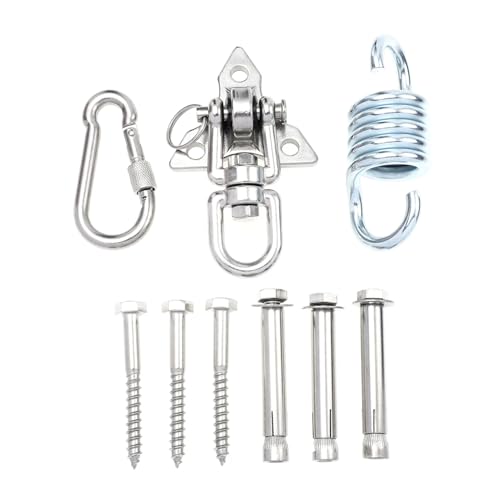 ROMISBABA Gancho Inoxidable para Columpio y Hamaca Kit de Fijación Seguro y Duradero para Silla Colgante Fácil Instalación para Patio y Jardín