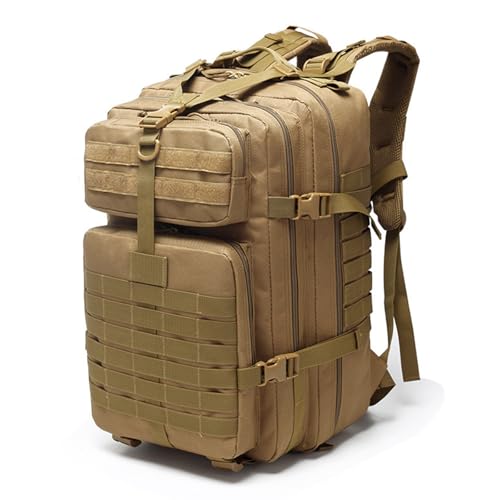 CINGHI LUSSO Mochila Militar Mochila Viaje Mochila Hombre 45L Mochila Tactica Mochilas Supervivencia Gran Capacidad Mochilas Senderismo (Kaqi)