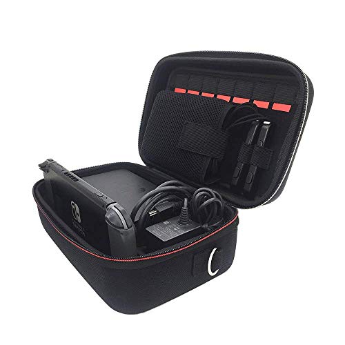 Preisvergleich Produktbild Traveler Deluxe-Aufbewahrungskoffer für Nintendo Switch, tragbare All-Schützende Hart-Umhängetasche mit weichem Futter für Switch Pro Controller, Konsole, Zubehör