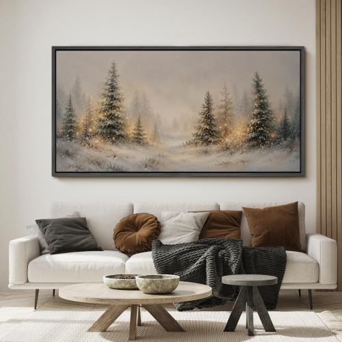 Image of MUDECOR Extra Large Framed Canvas Print Wall Art Pine Art for Living Room
