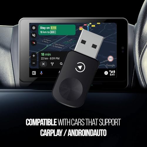 Image of Pronod Wireless Carplay Adapter Revv Edition | Android Auto Wireless Adapter with USB A & USB C Support| Auto Connect & Stable Performance | OEM Control Compatible | 12 Months Warranty- Plug & Play