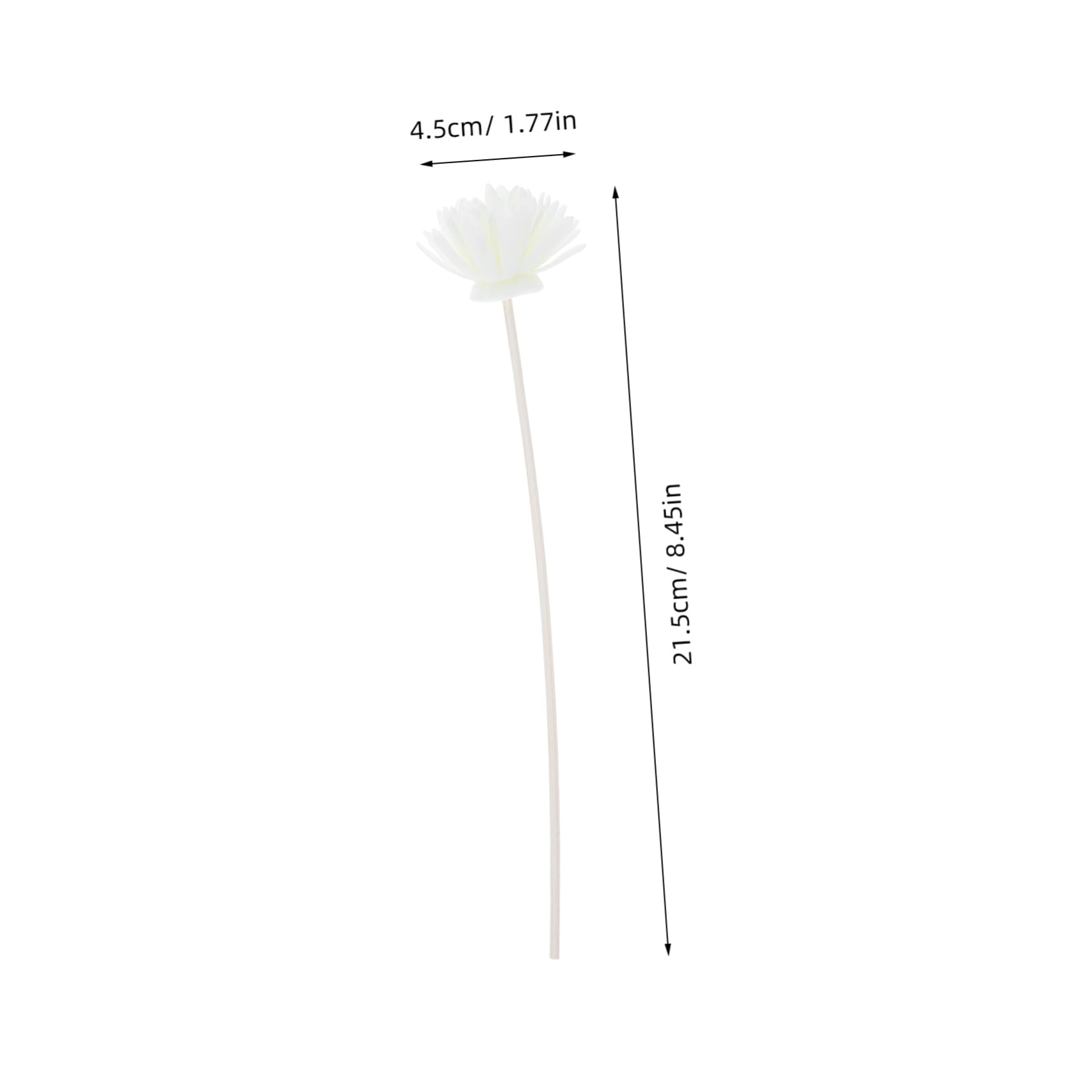GRIRIW 6pcs Artificial Flower Rattan Diffuser Sticks for Home Decor Continuous Release for Spa and Office Elegant Fragrance Dispersal for Events and Weddings
