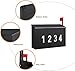 LAND·VOI Wall-Mount Mailbox with One Flag Kit and Three Sets of 0-9 Mailbox Number Stickers, Mailboxes for Outside, Galvanized Steel Rust-Proof Metal Post Box, 4.33