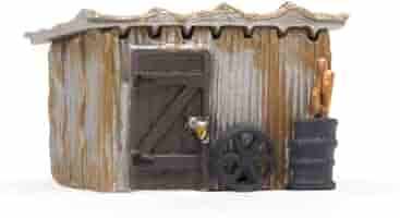 Amazon.com: Woodland Scenics WOOBR4946 N Built-Up Tin Shack