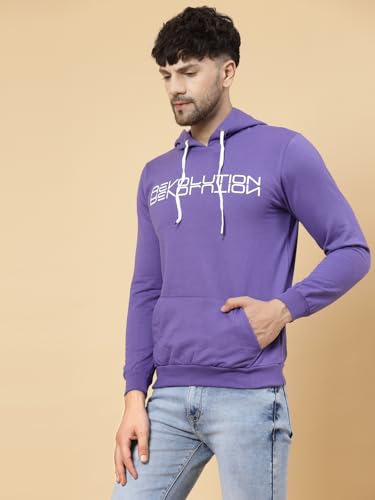 Image of Rigo Fleece Printed Round Neck Sweatshirt for Men | Full Sleeves Sweatshirt for Men | Casual Wear & Stylish Sweatshirts for Men