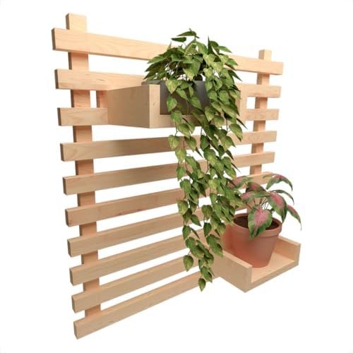 Jardim Vertical Painel Madeira Floreira Horta Treliça