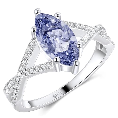 1.5CT Marquise Cut Engagement Ring For Women, Sterling S925 Silver Solitaire Ring Wedding Ring Promise Ring