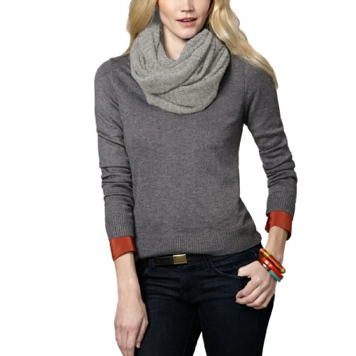 Parisbonbon Women's 100% Cashmere Classic Infinity Scarf2