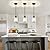 ZSMIHDOH 2 Pack Crystal Pendant Lights Kitchen Island, Modern Black Mini Pendant Light Fixture Chandelier Kitchen Ceiling Light Fixture Hanging Lighting, Dining Room Light Fixture