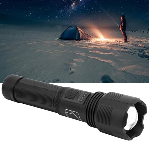 Image of Azelf Strong Flashlight Type-C Charging Long Battery Life Outdoor Zoom Long-Range Multifunctional Waterproof Aluminum Alloy Lighting lamp