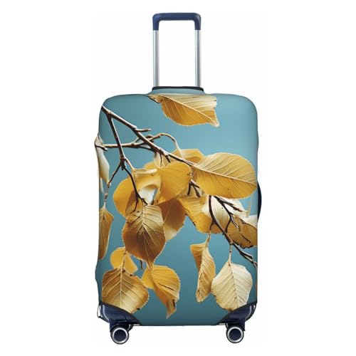 Birch Leaves Travel Luggage Cover Elastic Washable Suitcase Protectors Anti-Scratch Suitcase Covers Luggage Protector Fits 18-32 Inch Suitcases