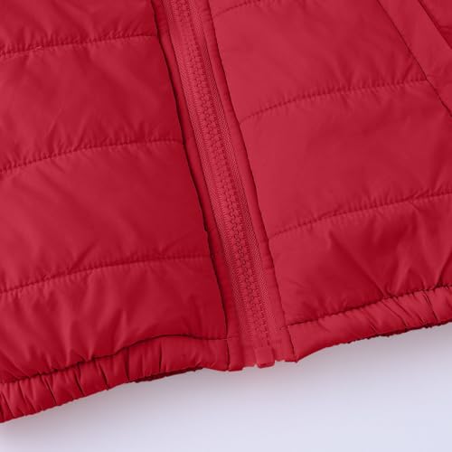 wodceeke Toddler Boys Girls Puffer Jacket Down Winter Coats with Hood Kids Lightweight Hooded Padded Outwear 1-10 Years3