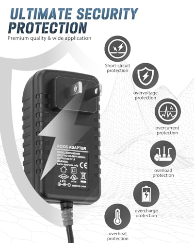 Image of STRICH SPA-10 Guitar Pedal Power Supply Adapter (1000mA -1A) AC DC 9V for Electronic Keyboard, Bass Pedal, Digital Piano(Tip Negative), 4 Way Daisy Chain Cables