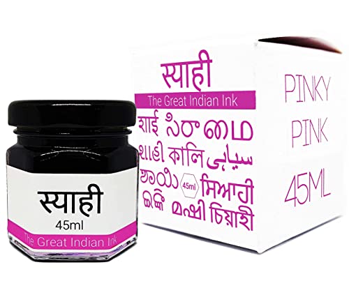 Image of Syahi - The Great Indian Ink (Pinky Pink) Fountain Pen, Calligraphy, Drawing, Doodle