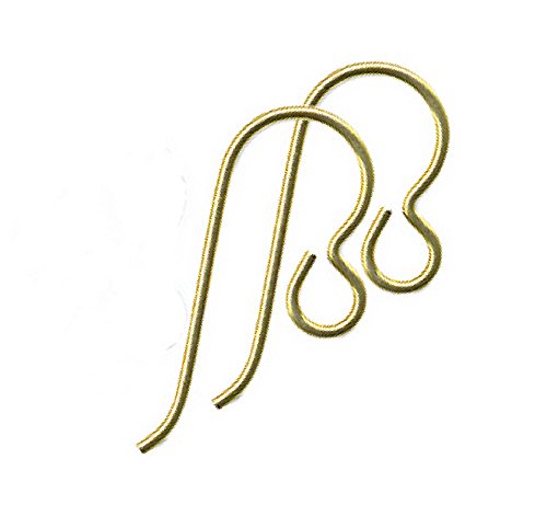Niobium French Earring Wires, Hypoallergenic, Yellow Gold Niobium, Earring Hook findings