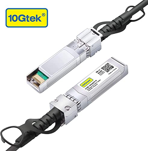 Image of 10Gtek 10G SFP+ DAC Twinax Cable, SFP+ to SFP+ Direct Attach Copper Passive for Cisco SFP-H10GB-CU8M, Ubiquiti UniFi, Meraki, Mikrotik, Fortinet, Netgear, D-Link, TP-Link and More, 8-Meter(26.2ft)