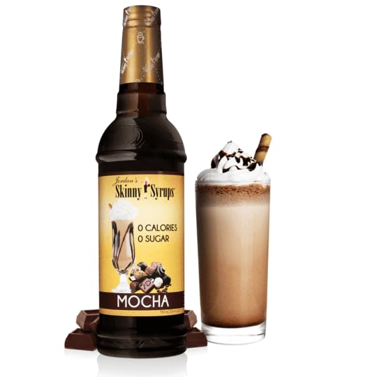 Jordan's Skinny Syrups Sugar Free Coffee Syrup, Mocha Flavor Drink Mix, Zero Calorie Flavoring for Chai Latte, Protein Shake, Food & More, Gluten Free, Keto Friendly 750mL