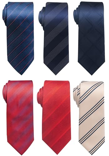 Image of Passabin Tie For Men Necktie Woven Jacquard Neck Ties Set 6 PCS