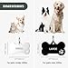 Dog Tags Engraved for Pets - YEHANTI Personalized Dog Tags with Lovely Icons, Durable Stainless Steel Pet ID Tags for Small Large Dogs Cats, Custom Dog Name Tags Engraved on Both Sides (Bone)
