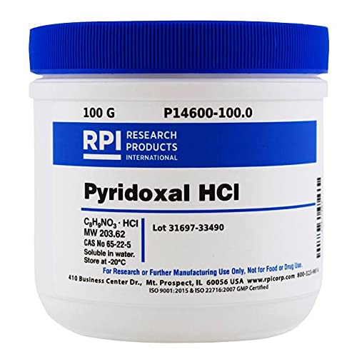 Research Products International Pyridoxal Hydrochloride, 100 Grams - RPI