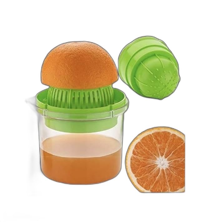plastic mini small nano 2 in 1 hand press manual juicer,fruits juicer hand juicer (green)|design - for home and kitchen