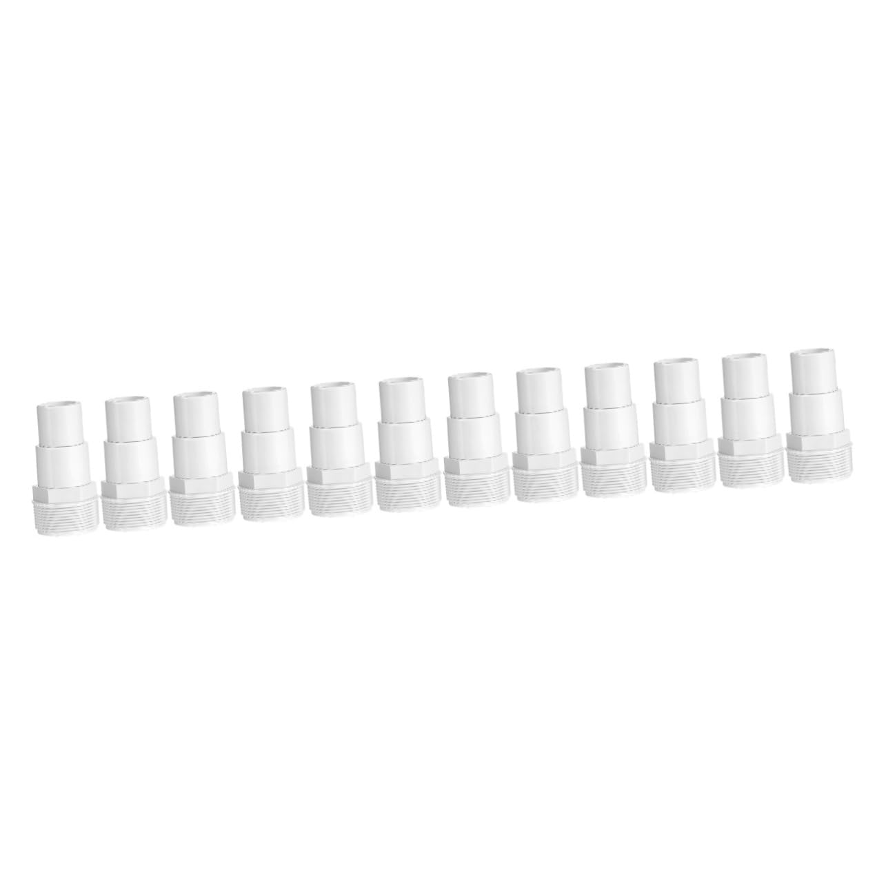 Kisangel 12pièces Adaptateur De Pompe De Piscine Connecteur Plastique pour Tuyau De Pompe Remplacement Fiable Et Étanche pour Accessoires De Filtration De Piscine