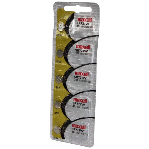 Pila para reloj Maxell SR721W 361 pack de 5 miniatura 1