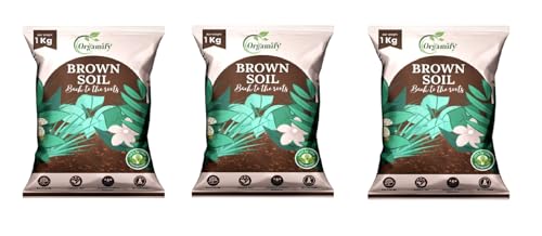 Image of Organic Brown Soil for Plants (3KG) | Nutrient-Rich Garden Soil for Indoor & Outdoor Plants. Loamy, Well-Drained Potting Soil for Herbs, Vegetables, Flowers, Succulents & Houseplants