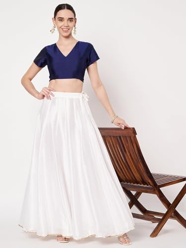 Image of studio rasa Women's Silk Blend Stretchable Blouse for Festive Wedding Party