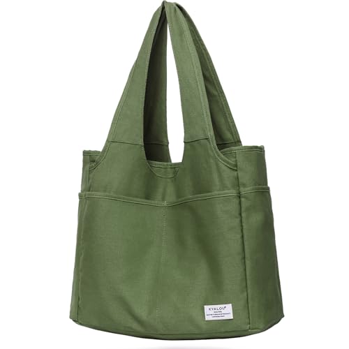 Image of KYALOU Utility Large Tote Bag, Women Casual Shoulder Bags for Work School Gym Beach Travel Shopping Grocery | Utility