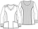 Cherokee Long Sleeve Scrubs for Women, 4-Way Stretch Performance Fabric CK781A, XS, Black