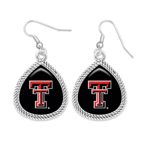 Texas Tech Red Raiders Willow Silver Earrings Licensed Gift TTU