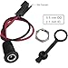 LUORNG 5PCS DC Power Socket Electric Scooter Scooter Charging Port Plug Wire Waterproof Cap 5.5x2.1mm Threaded Female Connector for Electronics Digital Remote Control Communication Products