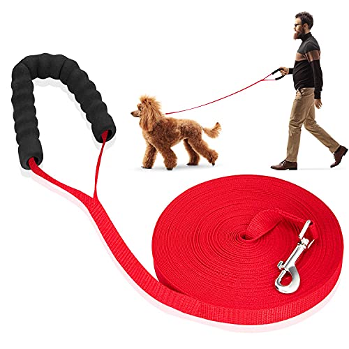 iNeego Correas básicas para Perros 10M Correa para Perros obediente Cuerda de Nailon Correa Larga para Entrenamiento de Perros para Mascotas Llevar Cover