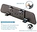 Rear View Mirror, 11.8 Inch Panoramic Anti-Glare Rearview Mirror, Car Interior Clip-On Wide Angle Rear View Mirror to Reduce Blind Spot Effectively for Car SUV Trucks – Convex - Blue