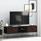 Mehrzweck - Die Milestone-TV-Einheit ist sowohl funktional als auch vielseitig und kann als TV-Ständer, Bücherregal, Wohnzimmerschrank und Aufbewahrungsorganisator als perfekte Ergänzung für Wohnzimmer, Schlafzimmer oder alle Räume verwendet werden, die zusätzlichen Stauraum benötigen. Es ist auch eine perfekte Wahl für Sie, um Ihr Zuhause zu dekorieren oder Ihre geliebten Gegenstände zu präsentieren.
