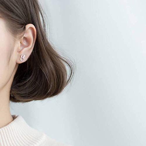 Boucles d'oreilles lapin mignon argent S925 le cadeau idéal - 3