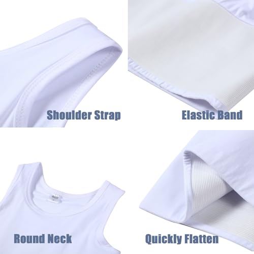 Image of Women Transgender Tomboy FTM Pull On Closure Elastic Chest Binder Pullover Tank Top
