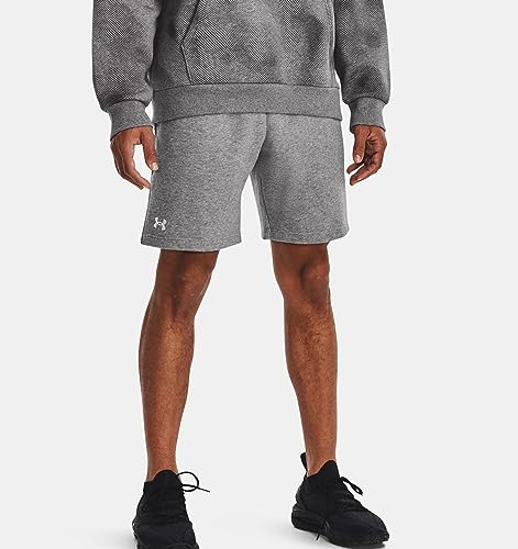 Under Armour Herren UA Rival Fleece Shorts Grau XXL – Ansicht 4