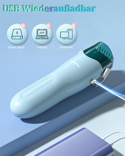 ENSSU Vakuum-Haarschneider für Kinder, wiederaufladbare Vakuum-Haarschneider mit 2 Modi für Kinder/Herren, wasserdichte Haarschneidemaschine Trimmer schnurloser Haarschneide-Set (Vakuum Version)
