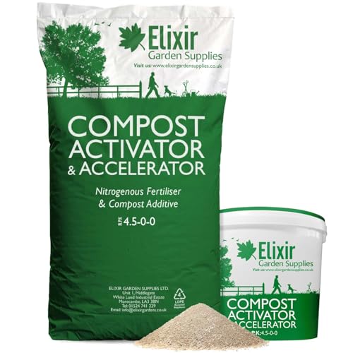 Elixir Gardens Compost Activator & Accelerator/Compost Maker 4.5-0-0 Various Sizes 250g-25kg | 250g Bag | Treats 2sqm